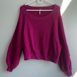 H&M Purple Cropped Sweater